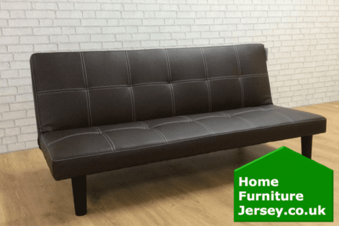 Brooklyn Faux Leather Sofa Bed With Free Delivery From Black Sofa Bed Brown